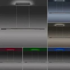 LED Hängelampe RGB Farbtemperaturwechsel 179 cm dimmbar