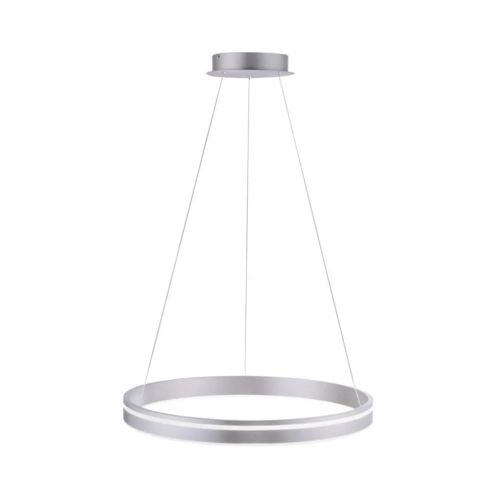 LED Hängelampe Ring Ø59 cm 4550 lm dimmbar in Stahl