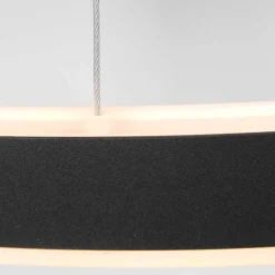 LED Hängelampe Schwarz Ø60 cm rund 42 W 2700 K stilvoll