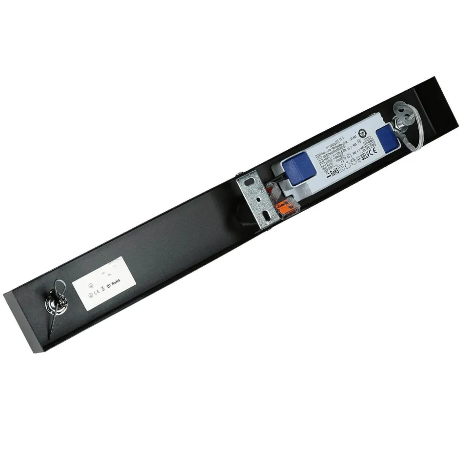 LED Hängelampe Schwarz Metall dimmbar L: 100 cm Modern