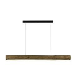 LED Hängelampe Touch Dimmer Holz 3000K 115cm lang