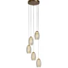 LED Hängeleuchte Ø 35 cm H: max. 1,5 m Bronze Creme 3000 K