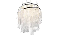 LED Hängeleuchte mit Fernbedienung dimmbar Chrom Acryl