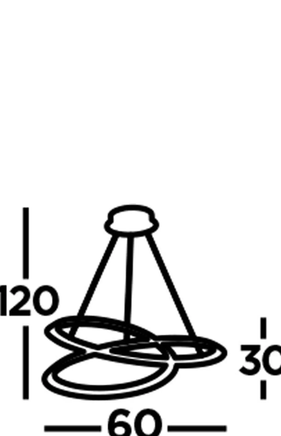 LED Kronleuchter Schwarz matt Metall 3000 K 1944 lm