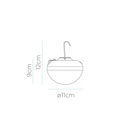 LED Leuchtmittel Akku Haken Magnet 2700 K dimmbar USB Solar CHERRY