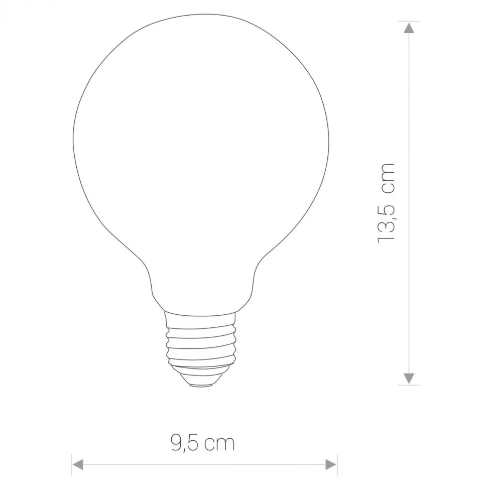 LED Leuchtmittel E27 rund 300 K 840 lm Matt - LM109