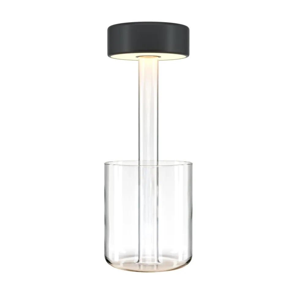 LED Nachttischleuchte Glas dimmbar Touch Funktion rund