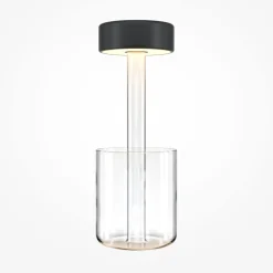 LED Nachttischleuchte Glas dimmbar Touch Funktion rund