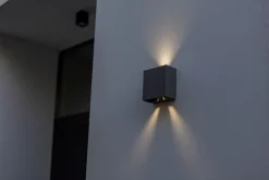 LED Outdoor Wandleuchte Aluminium 4000 K IP54 Up Down