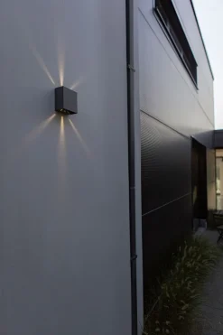 LED Outdoor Wandleuchte Aluminium 4000 K IP54 Up Down