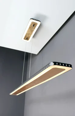LED Pendelleuchte Aluminium Gold Schwarz 3000 K 120 cm