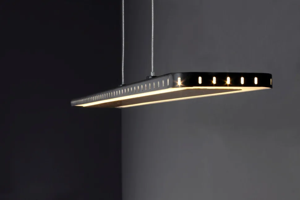 LED Pendelleuchte Aluminium Gold Schwarz 3000 K 120 cm