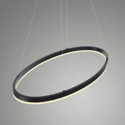 LED Pendelleuchte Anthrazit oval 3000 K L:80 cm dimmbar