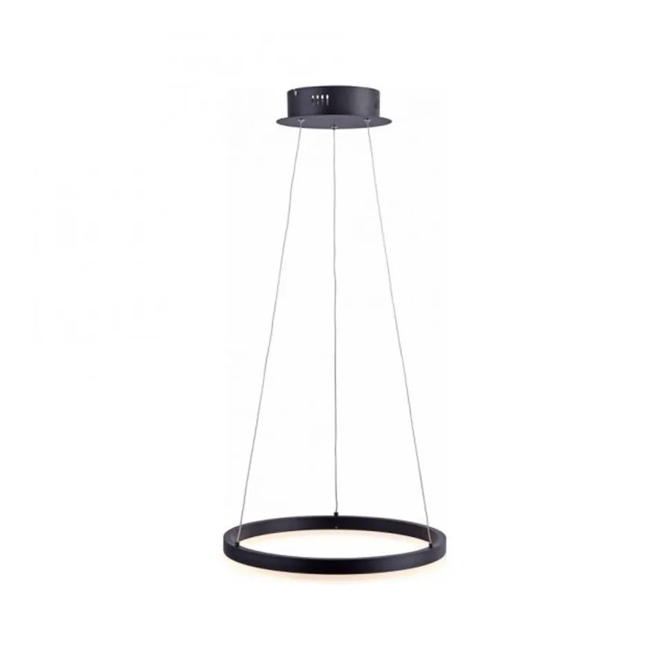 LED Pendelleuchte Anthrazit warmweiß 3000 K Ø40 cm Ring