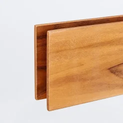 LED Pendelleuchte Holz Furnier Teak 3000 K 127 cm lang