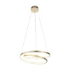 LED Pendelleuchte in Blattgold B:55 cm 4000 lm dimmbar