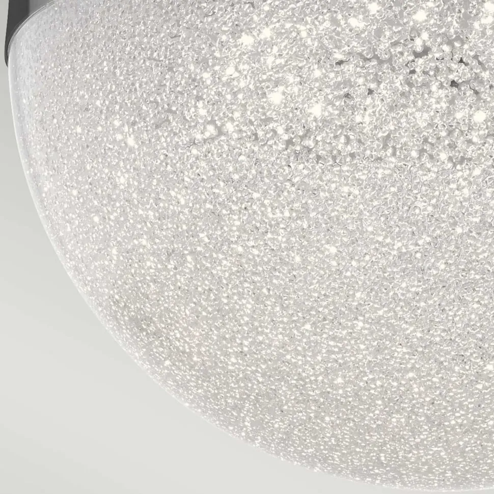 LED Pendelleuchte Kugel Ø 20 cm 3000 K in Chrom