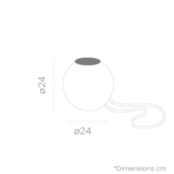 LED Pendelleuchte Kugel dimmbar RGBW IP65 Ø 24 cm Outdoor