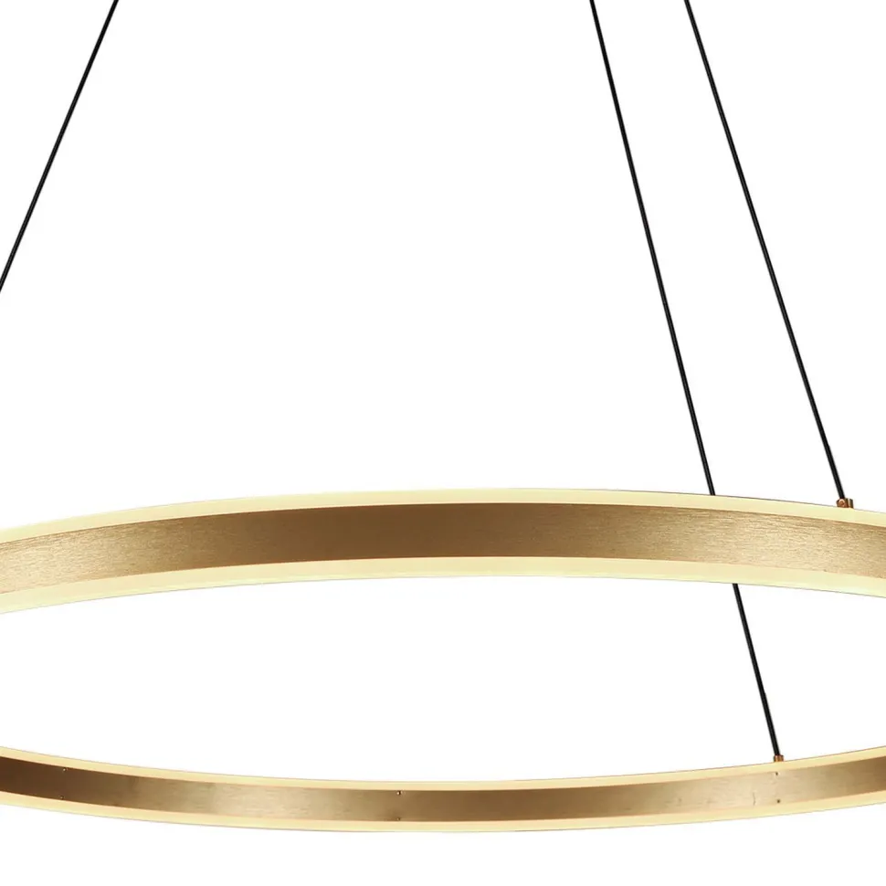 LED Pendelleuchte Metall Kunststoff Ø100 cm 80 W 2700 K