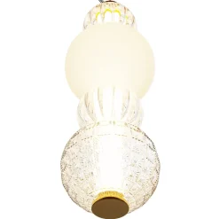 LED Pendelleuchte Metall Glas B: 14,7 cm H: max. 169 cm