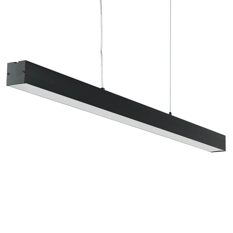 LED Pendelleuchte Metall dimmbar L: 100 cm Schwarz Modern