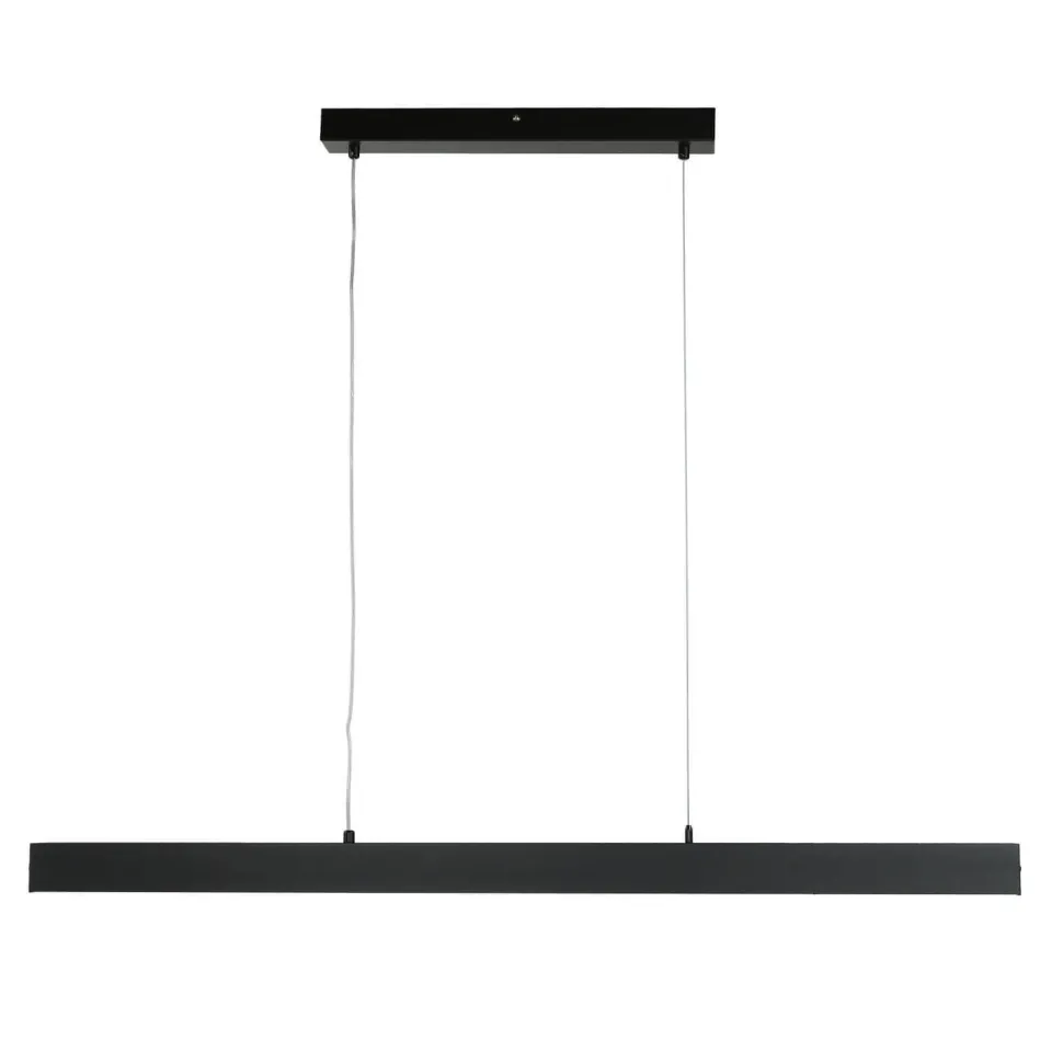 LED Pendelleuchte Metall dimmbar L: 100 cm Schwarz Modern