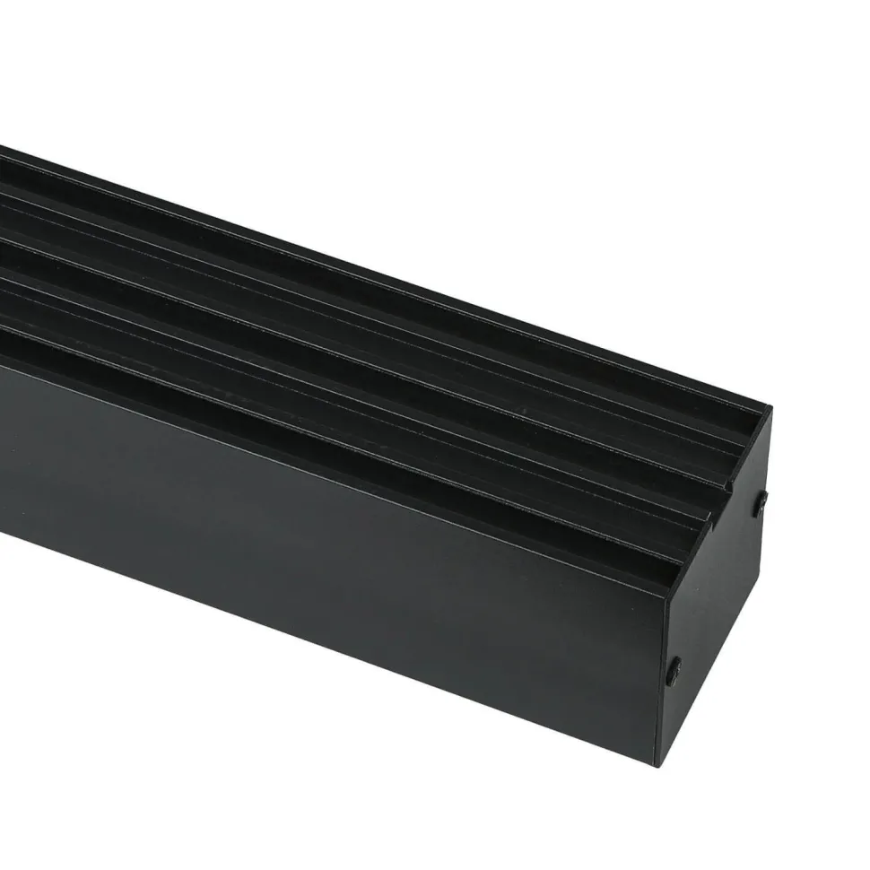LED Pendelleuchte Metall dimmbar L: 100 cm Schwarz Modern