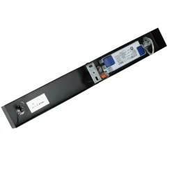 LED Pendelleuchte Metall dimmbar L: 100 cm Schwarz Modern