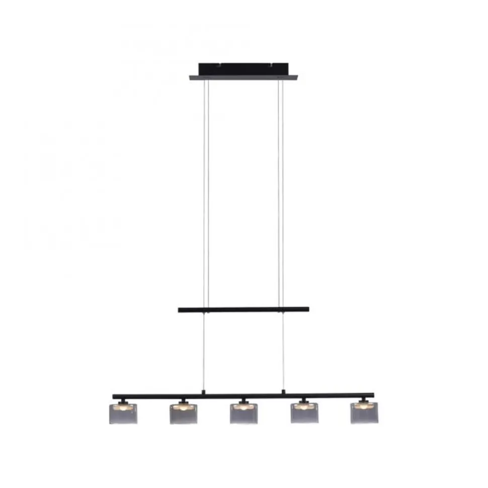 LED Pendelleuchte Rauchglas blendarm 80 cm lang 20 W