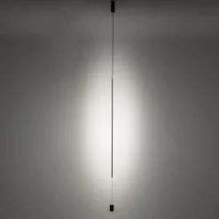 LED Pendelleuchte Schwarz Ø 5,5 cm Metall schmal