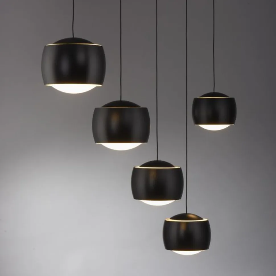 LED Pendelleuchte Schwarz Metall warmweiß 3000 K 110 cm