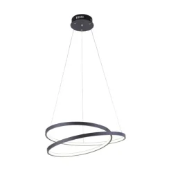 LED Pendelleuchte Schwarz B:55 cm 4000 lm dimmbar