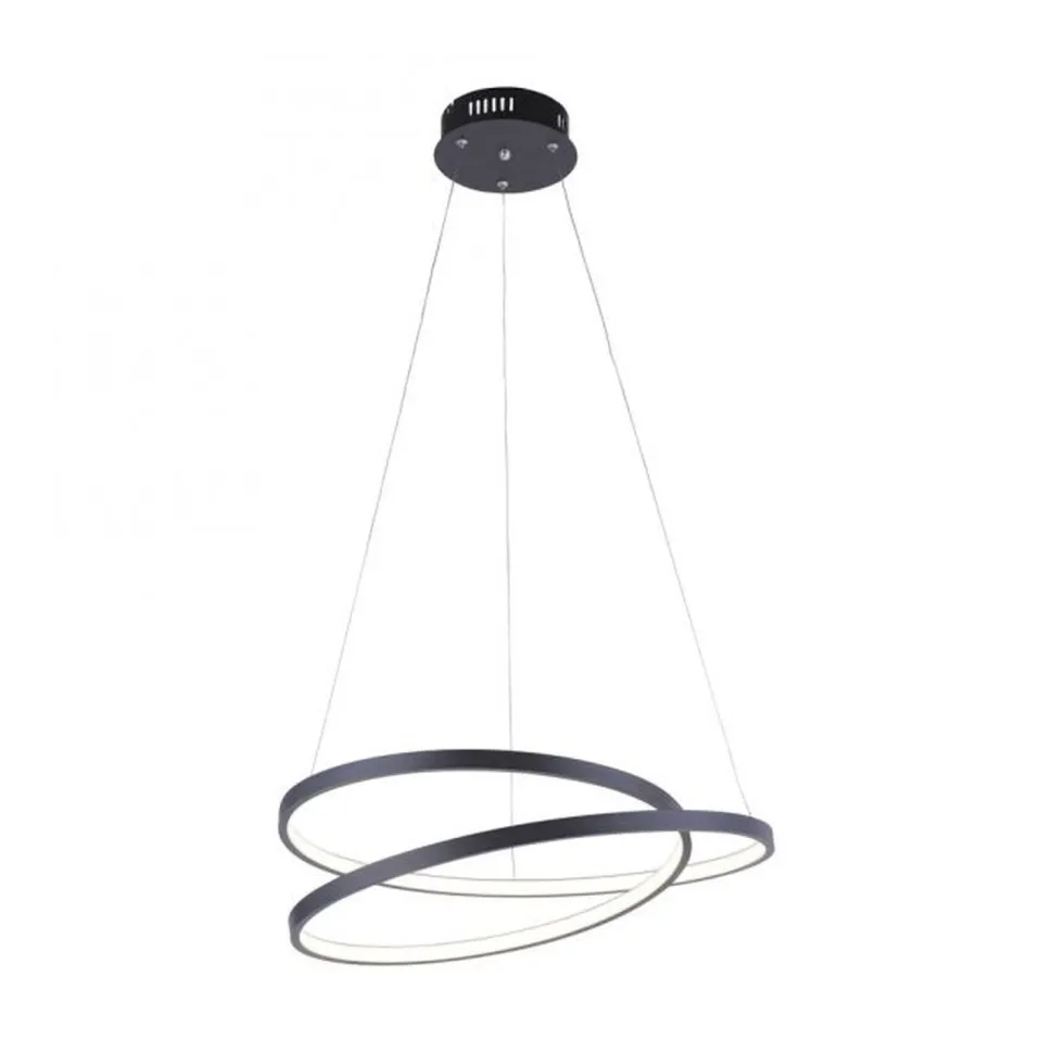 LED Pendelleuchte Schwarz B:55 cm 4000 lm dimmbar