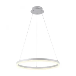LED Pendelleuchte Weiß dimmbar 38 W 3000 K Ø60 cm Ring