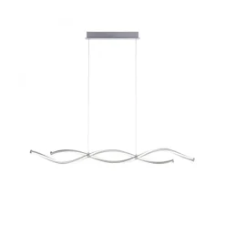 LED Pendelleuchte Wellen in Stahl dimmbar 35 W 108 cm
