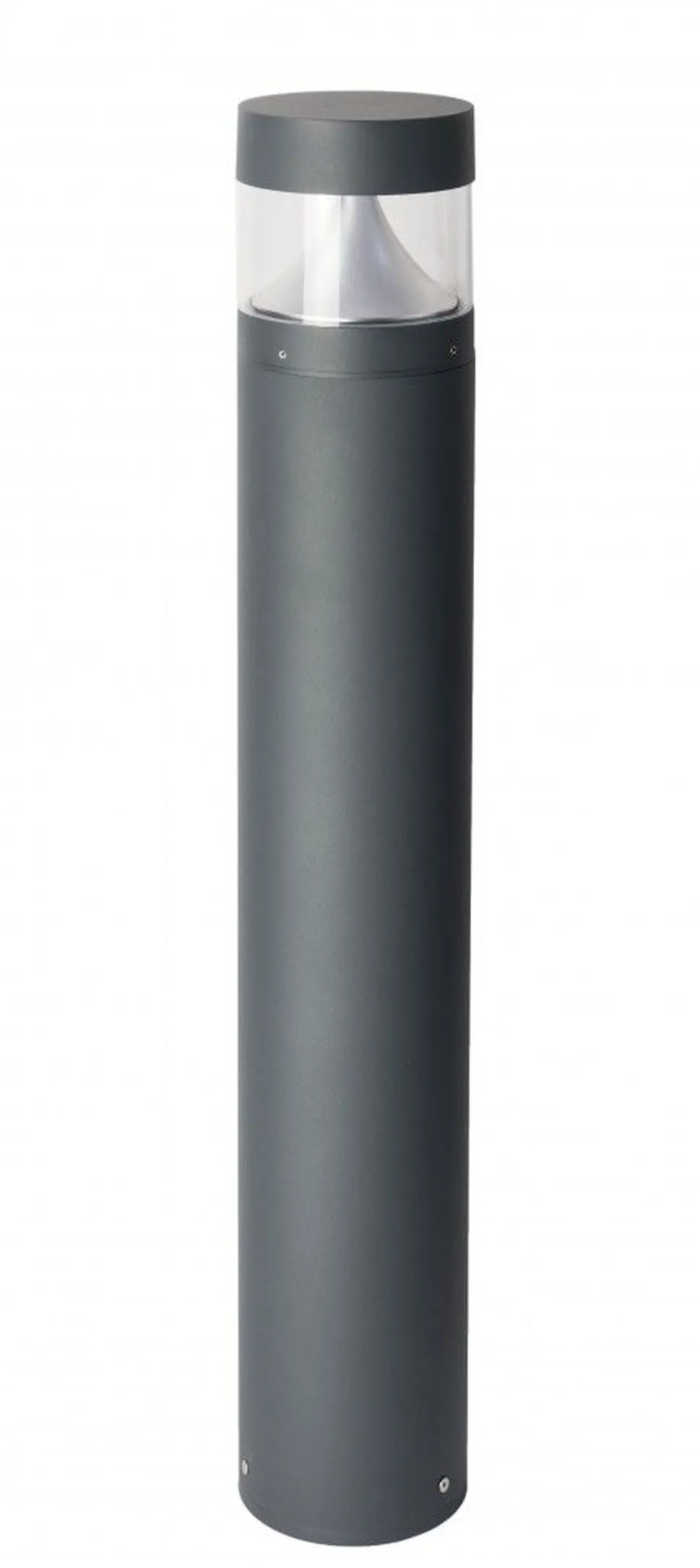 LED Pollerleuchte Aluminium in Dunkelgrau IP65 98 cm