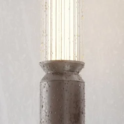 LED Pollerleuchte Aluminium Glas 198,6 cm hoch IP65