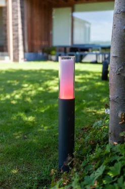 LED Pollerleuchte Aluminium RGB H:59 cm IP44 500 lm