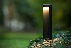 LED Pollerleuchte Aluminium Schwarz 65 cm IP54 3000 K