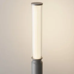 LED Pollerleuchte Glas Aluminium IP65 750 lm 78,5 cm