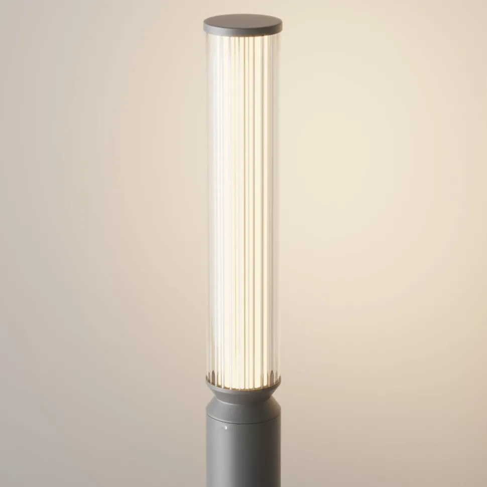 LED Pollerleuchte Glas Aluminium IP65 750 lm 78,5 cm