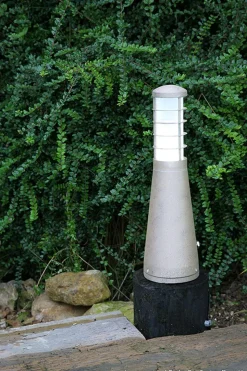 LED Pollerleuchte IP54 37cm Aluminium Modern in Silber