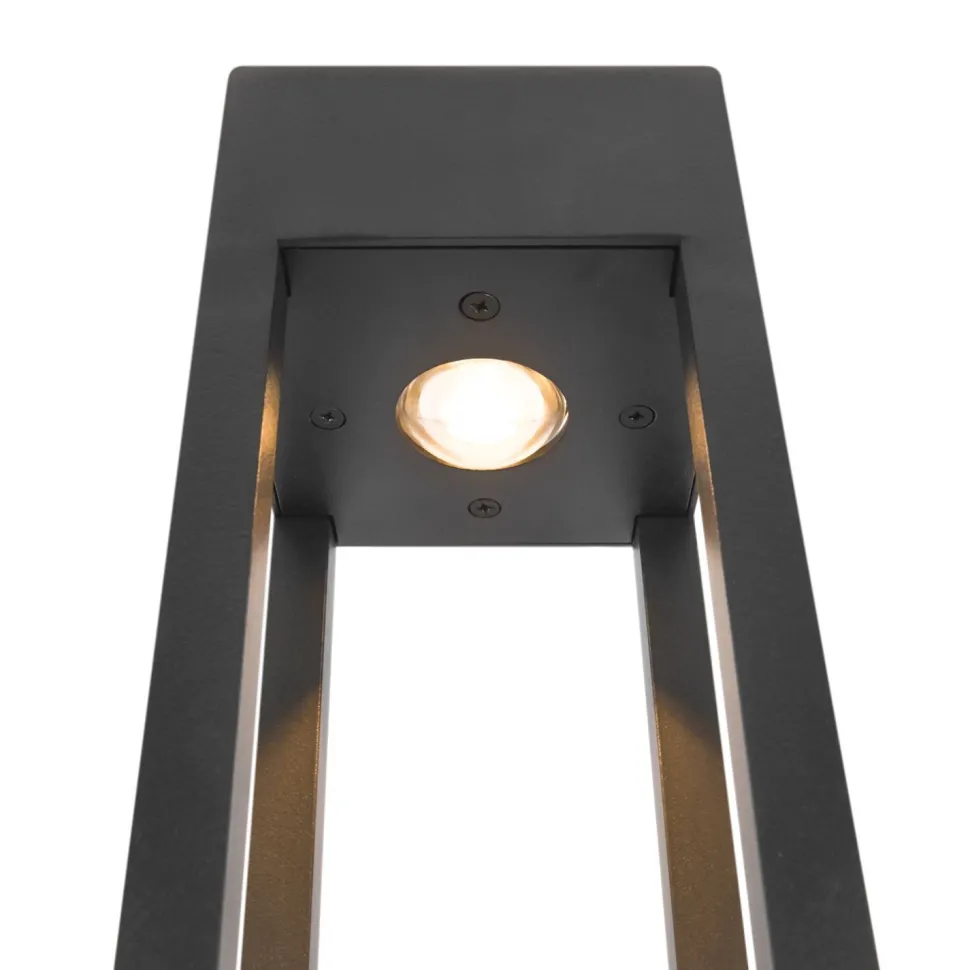 LED Pollerleuchte Metall IP65 3000 K warmweißes Licht