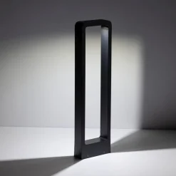 LED Pollerleuchte Metall 60 cm hoch IP54 Schwarz 480 lm