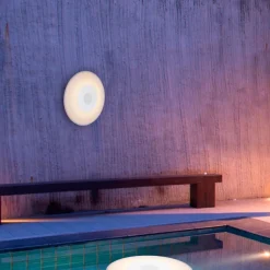 LED Poolleuchte Akku Dimmer Farbwechsel Ø 39 cm kabellos IP67