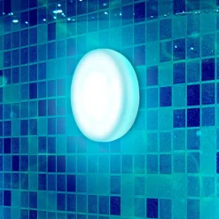 LED Poolleuchte ohne Bohren Farbwechsel dimmbar IP68 Ø 12 cm