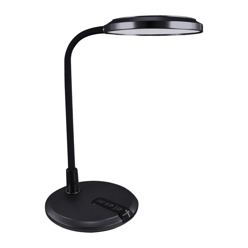 LED Schreibtischlampe Farbwechsel Touch Dimmer 40 cm Schwarz
