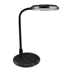 LED Schreibtischlampe Farbwechsel Touch Dimmer 40 cm Schwarz