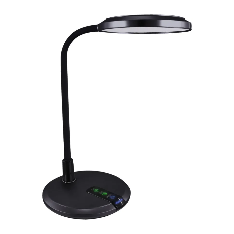 LED Schreibtischlampe Farbwechsel Touch Dimmer 40 cm Schwarz