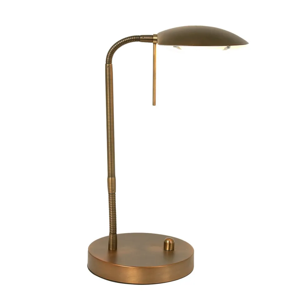 LED Schreibtischlampe Metall Glas 46 cm 10 W dimmbar